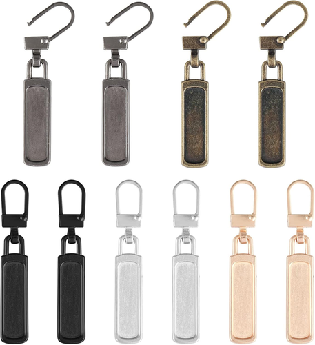 10 PCS Replacement Zipper Pull Detachable Metal Zipper Pulls Repair Golf Bag - Picture 12 of 12