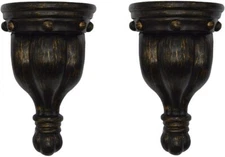 Urbanest Rigaud Drapery Sconce, 1 3/4-inch Diameter, Burnt Gold (Set of 2)