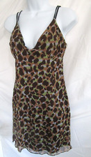 Sip-On Dress Women's Pretty Little Thing  size 8 Sheer Leopard Print NWT