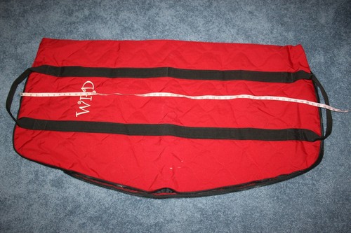 Funda de nailon con cremallera completa tiro con arco rojo/negro" de 52""x27 - Imagen 2 de 7