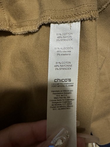 Chico’s hellbrauner Trenchcoat mit Druckknopfleiste XL (3) leichte Utility-Jacke schick - Bild 5 von 7