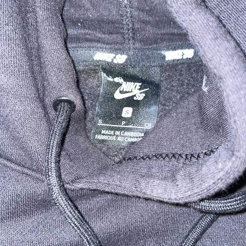 Mens Nike SB Skateboarding Pullover Hoodie Black Sweatshirt Size Small - Picture 2 of 5