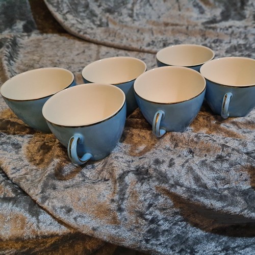 Vintage Alfred Meakin Water Lily Coffee Cups And Saucers X6 circa 1950s - Picture 7 of 12