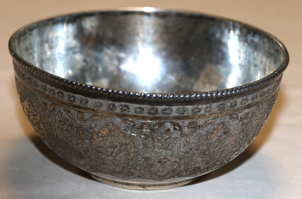 Чрезвычайно редкая Вартан 1920-х персидский армянский серебро чаша - Изображение 2 из 4