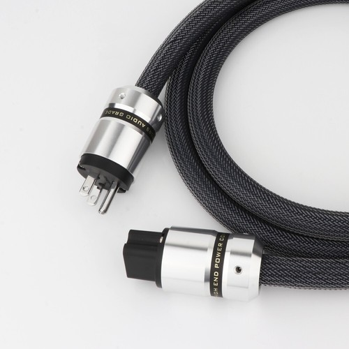 Cable de alimentación de audio de alta fidelidad EE. UU. UE Schuko OCC cable de alimentación con enchufe de cubierta de aluminio 20A - Imagen 7 de 10