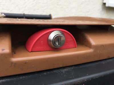 Selber machen mülltonnenschloss