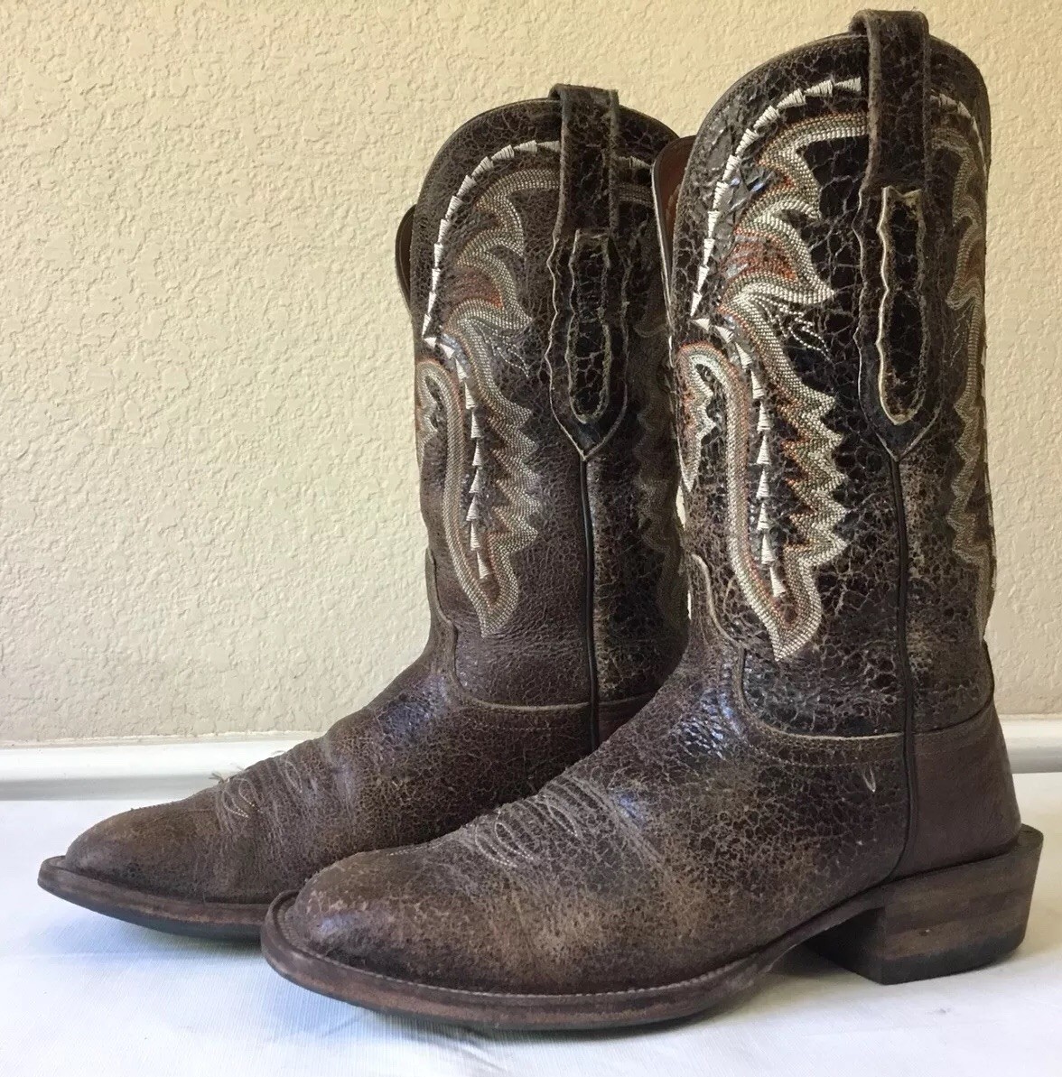 Lucchese CL1504 tamaño 9.5 9 1 2 Craquelado Cuero jinete Occidental botas De Vaquero Lucchese CL1504 tamaño 9.5 9 1 2 Craquelado Cuero jinete Occidental botas De Vaquero