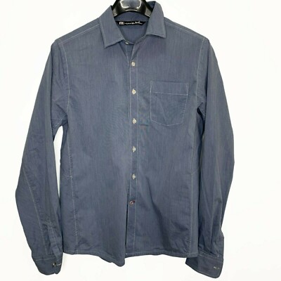 Travis Mathew Shirt Sz Small Mens Button Up, Long Sleeve, Blue | eBay