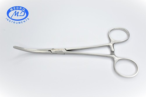 ROCHESTER PEAN 6.25" LOCKING HEMOSTAT FORCEPS, CURVED SURGICAL INSTRUMENTS - Picture 1 of 7