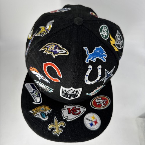 New Era 59fifty NFL, All Over Logos Fitted Hat Includes 32 Teams Size: 8 NEW - Picture 11 of 17