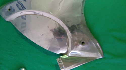 austen a40 sommerset rear 1/4 panel fender chrome - Picture 2 of 5