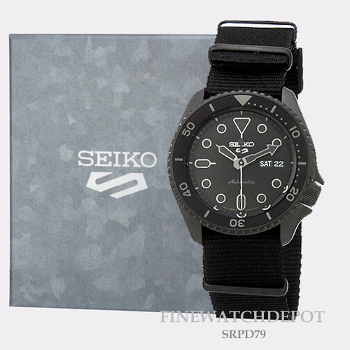 Authentic Seiko Men 5 Sports Automatic With Manual Winding Capacity Watch  SRPD79 29665199430 | eBay
