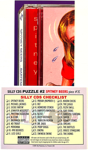 Britney Spears ~SPITNEY BEERS~ 2001 SILLY CDs 1 COLLECTOR + 6 PUZZLE CARD SET - Foto 7 di 10