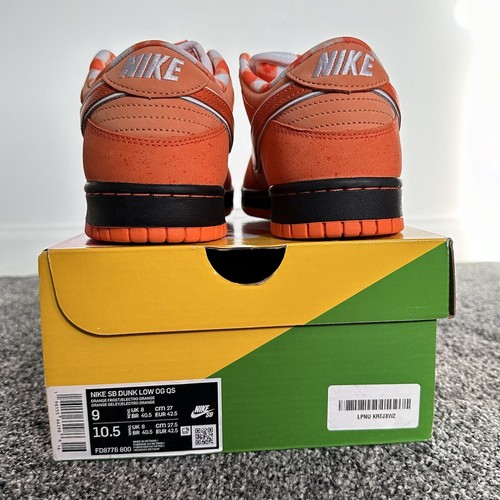 Nike SB Dunk Low Concepts arancione aragosta taglia UK 8 - Foto 5 di 5
