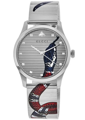 Gucci G-Timeless Contemporary Unisex Snake Print Watch - YA1264123 ($1350 MSRP)