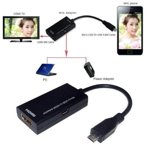 MHL Micro USB 2.0 to HDMI Adapter Cable for Android Phone Smartphone Tablet TV - Picture 5 of 10