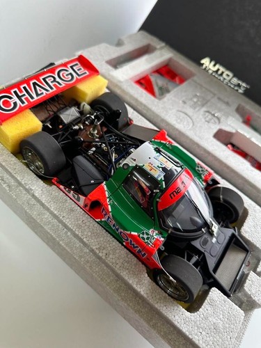 1/18 AUTOart Mazda 787B Le Mans Winner 1991 Orange Green w/ Box From Japan - Picture 7 of 10