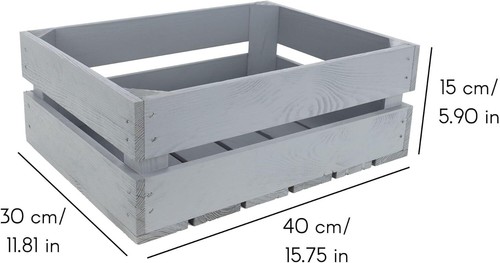 Holzkiste Weinkiste Holz Holzbox Kiste Spielzeugkiste 4 Farben und Größen - Bild 19 von 36