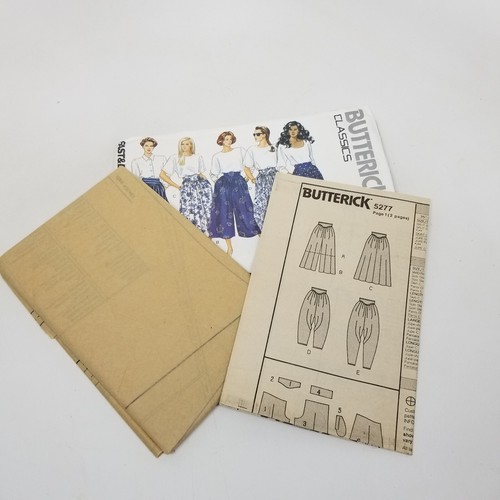 Butterick Classics Pattern 5277 Size 6 8 10 Skirt Split skirt Harem Pants - Picture 4 of 4