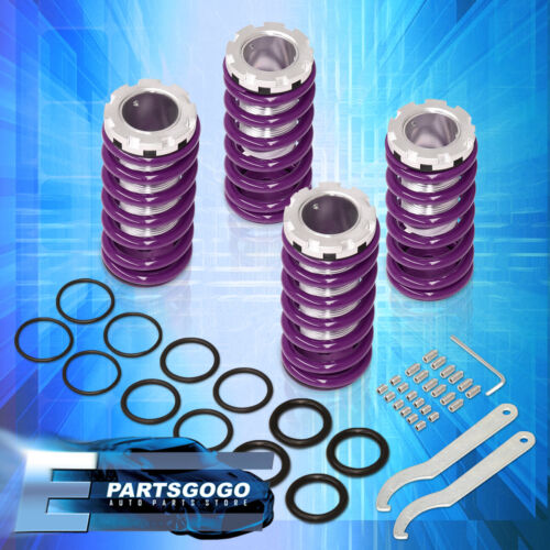 For 92-95 Honda Civic Del Sol EG JDM VIP Purple Adjustable Coilovers Sleeves Kit - Picture 1 of 5