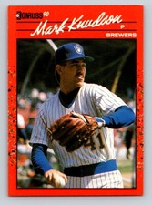 Mark Knudson 1990 Donruss #575 Milwaukee Brewers