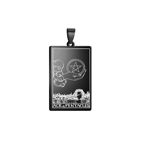 Tarot Karte Anhänger für Halskette Edelstahl Gold Schwarz Schmuck Zubehör - Bild 8 von 54