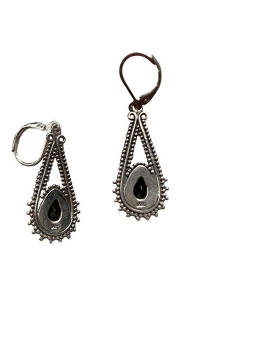 Brazilian Smoky Quartz Sterling Silver 925 Drop Earrings - Picture 2 of 4