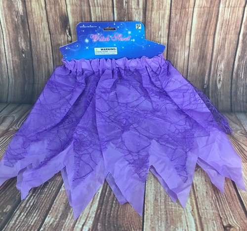 Regent Child’s Witches Skirt Black Orange Purple Green Halloween One Size NEW - Picture 5 of 7