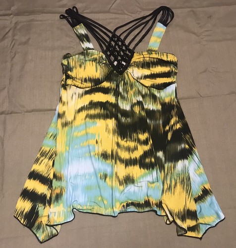 Womens Summer Casual Criss Cross Sleeveless Blouse, Top Size Small - Bild 1 von 5