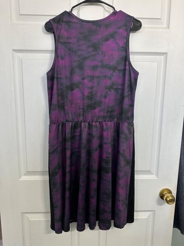 Mighty Fine Star Wars Size 2XL Purple Space Print Tie Fighter Battle Tank Dress - Picture 3 of 4