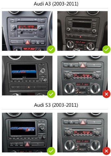 Für Audi A3 S3 RS3 8PA 8P Carplay Autoradio 32G Android 13 GPS Navi RDS WIFI KAM - Bild 6 von 16