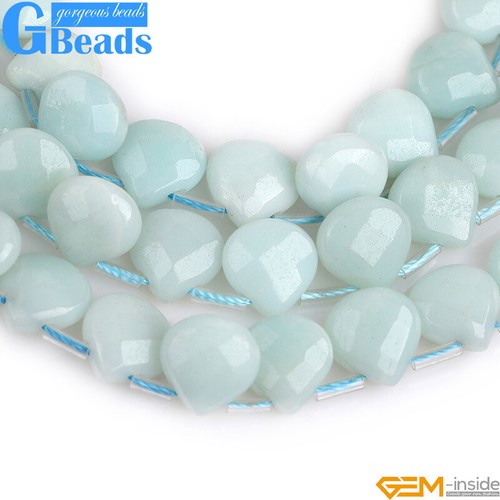 Natürlicher Amazonit Edelstein Kopf Gebohrt Facettiert Träne Perlen Kostenloser Versand 15 Zoll - Bild 26 von 44