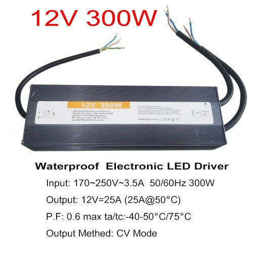 Waterproof LED Driver 12V 24V Lighting Transformers for Outdoor Light 100W 200W - Picture 19 of 22
