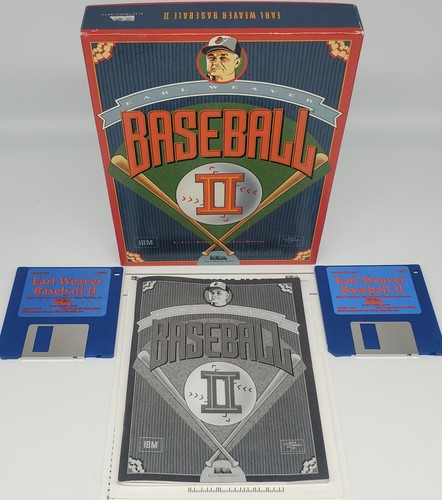 Earl Weaver Baseball ll 2 PC 3.5" Floppy Electronic Arts Incomplete - Tested - Picture 4 of 21