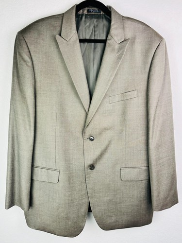 Jones New York Collection Blazer Herren 46R Braun Wolle Sport Mantel Jacke Seide Wolle - Bild 1 von 8