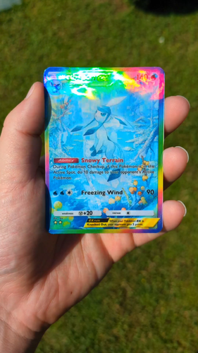 Glaceon ex proxy pocket card app tcg full art triumphant light set - Video 1 of 1
