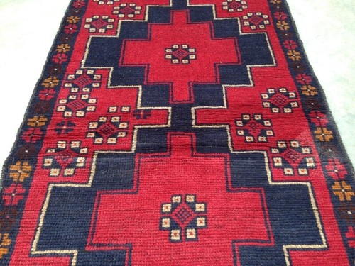 Unglaublicher Belutschi Stil Handgewebter Teppich 100 % Reine Wolle (4,5x2,9 Fuß) #31A - Bild 2 von 11