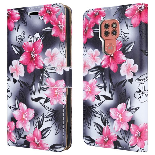 For Motorola Moto G9 Play Genuine Leather Wallet Flip Case Cover + Screen Guard - Picture 15 of 21