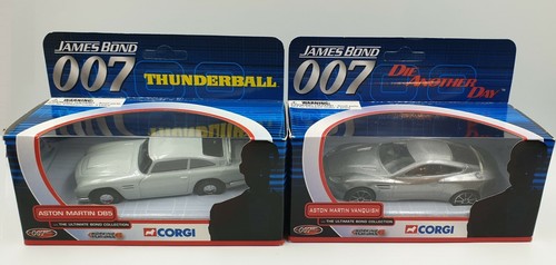 JAMES BOND: MODELOS CORGI ASTON MARTIN DB5 Y ASTON MARTIN VANQUISH 1/36 - Imagen 3 de 11