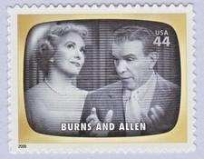 THE GEORGE BURNS GRACIE ALLEN SHOW STAMP 2009 TV EARLY MEMORIES BURNS AND ALLEN