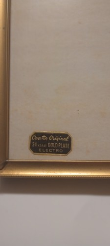 Vintage Picture Frame Overton Original 24 K Gold Plated Electro 10"X8" S#11 - Picture 6 of 6