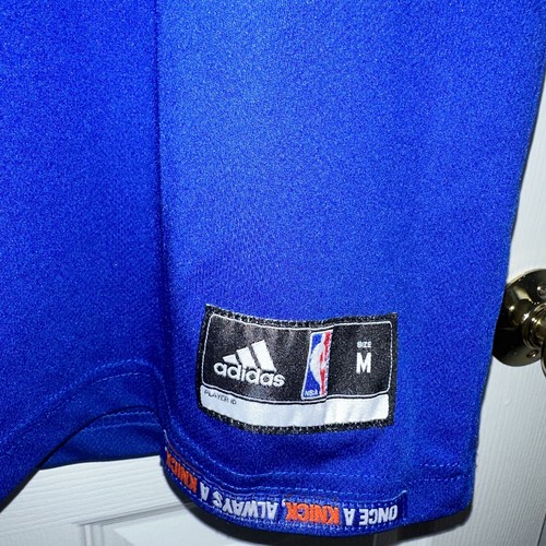 New York Knicks Basketball Jersey Blue Adidas Youth Boys Sz M #7 Anthony - Picture 2 of 3