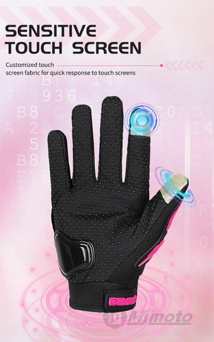 Lady's Motorcycle Gloves Women Summer Mesh Breathable Motocross Motorbike Racing - Imagen 11 de 18