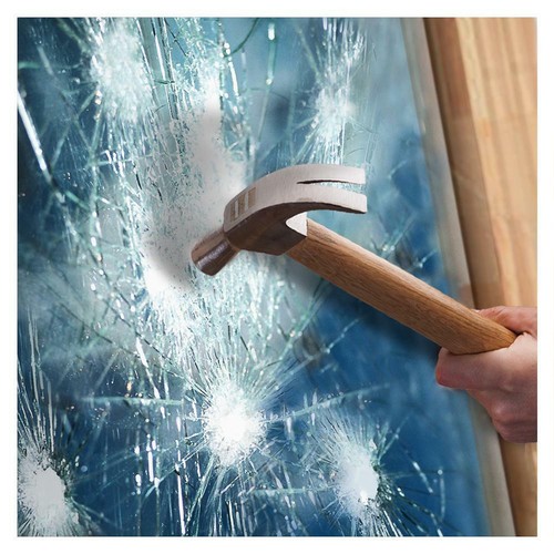 Rollo de 30"50' de 8MIL PELÍCULA DE VENTANA IRROMPIBLE DE SEGURIDAD/SEGURIDAD HÁGALO USTED MISMO GRADO PROFESIONAL - Imagen 5 de 9