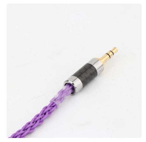 Cables para auriculares de audio de alta fidelidad cables plateados enchufe macho equilibrado de 3,5 mm a 3,5 mm - Imagen 11 de 19