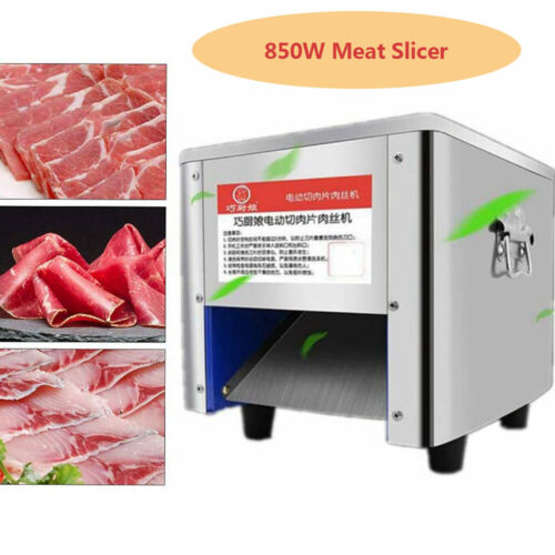 Meat Cutter Cutting Machine Stainless Steel Electric Meat Slicer Shredder 850W - Picture 1 of 45