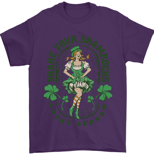 St Patricks Day Shake Your Shamrocks Herren T-Shirt 100% Baumwolle - Bild 3 von 84