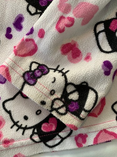 Hello Kitty Pajama Top by Sanrio Girl’s Pink Purple Kitty and Hearts L - Picture 7 of 9