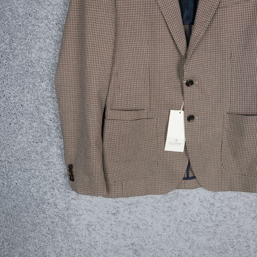 SCOTCH SODA STRUCTURED MEN'S BLAZER BROWN size M MEDIUM  JACKET BNWT - Picture 2 of 12
