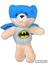 Baby Gund Batman Bear Plush Rattle Malone Mini Batbear Soft Stuffed Animal Toy